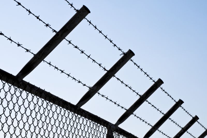 Barbed Wire Fence Installation detail