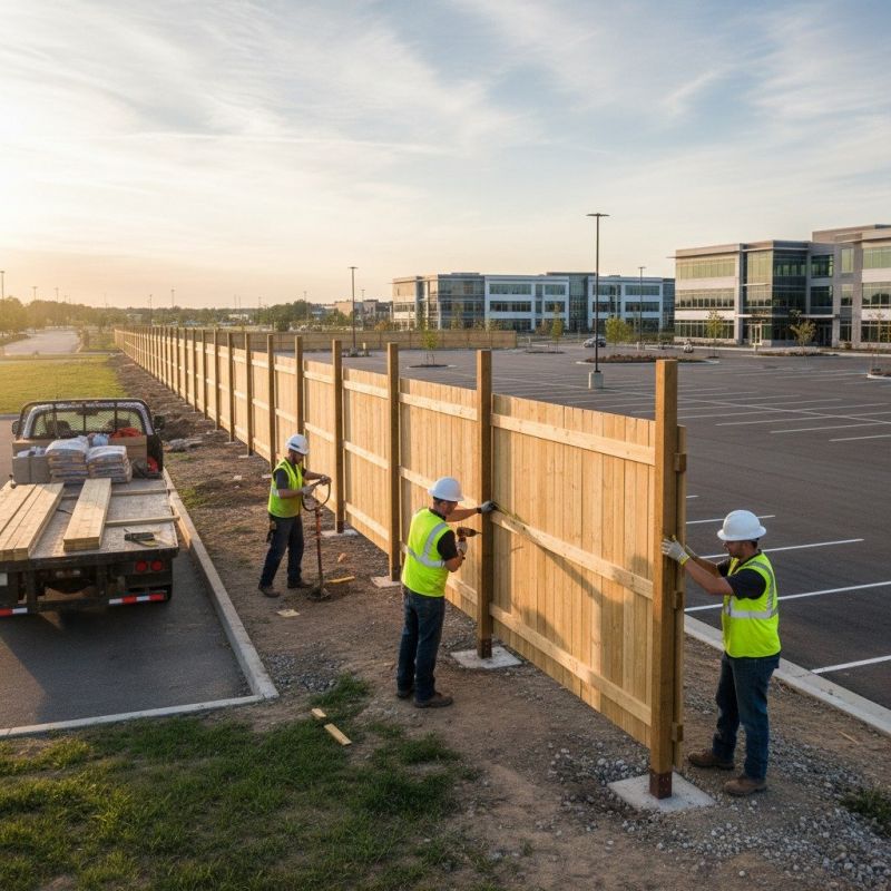 Church Fence Installation detail